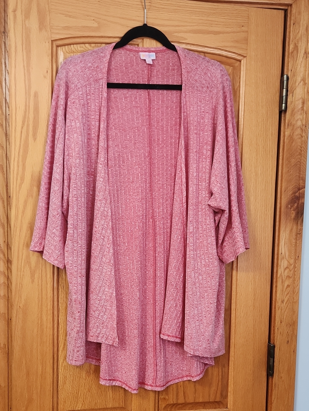 LuLaRoe Dusty Pink Open-Front Draped Cardigan